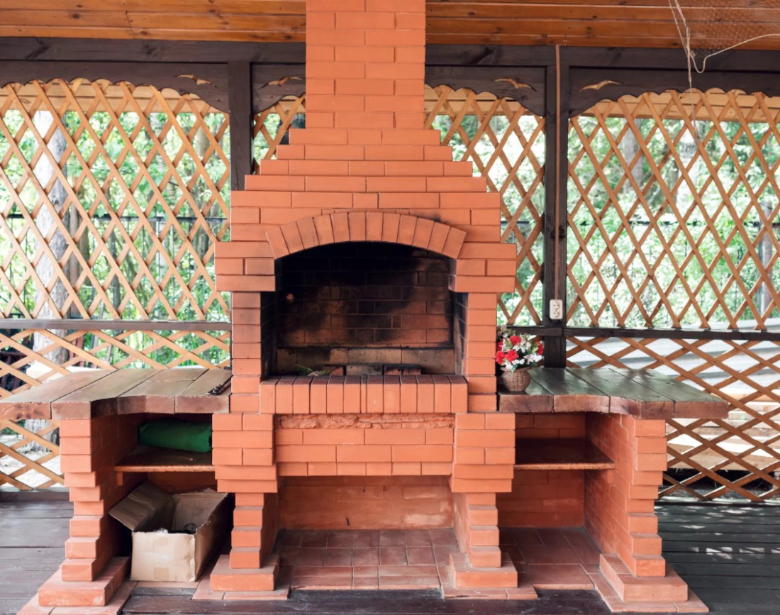 Gratar de gradina rectangular
