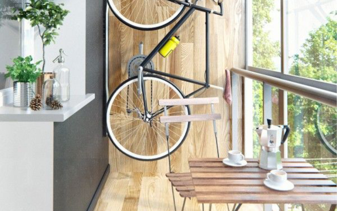 Spatiu de depozitare si dressing pe balcon
