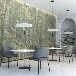 Lastra Granit Rainbow Green Lineal Design 2CM