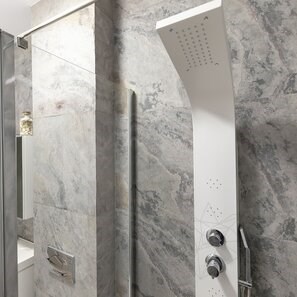 Ardezie Flexibila SKIN Ultra-Flex 2mm - Autumn White, 122x61 cm | Piatra pt Pereti, Mobilier, Fatade si Spatii Umede