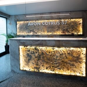 Ardezie Flexibila Translucida SKIN 2mm  - Indian Autumn, 210 x 105 cm | Iluminare Ambientala, Interior & Exterior