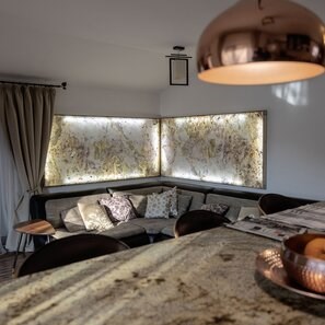 Ardezie Flexibila Translucida SKIN 2mm  - Indian Autumn, 210 x 105 cm | Iluminare Ambientala, Interior & Exterior