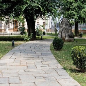 Ardezie Kavala Hand Cut Roman Pattern Natur, 2.5-4.5 cm