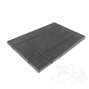 Ardezie Nero Natur French Pattern Set, 1 cm