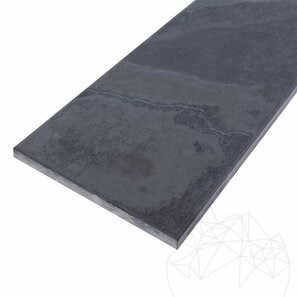 Ardezie Nero Periata, 60 x 10 x 1 cm