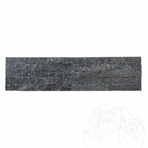 Panel Ardezie Stras Black 15 x 60cm