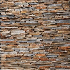 Ardezie AquaBlue Mix 3D Strips | Piatra Decorativa pt. Placari Verticale, Exterior-Interior (10-12 mp/palet)
