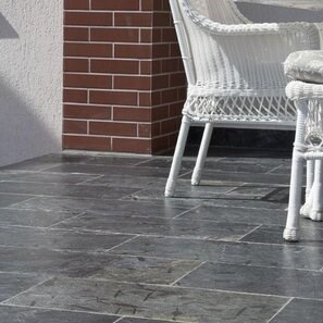 Ardezie Naturala Silver, Periata (Anti-Slip), 60 x 30 | Ideala pt. Exterior/Interior, Vertical/Orizontal