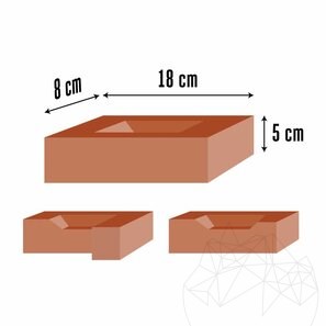 Caramida Aparenta Traditionala Deco Brick, 17 x 8 x 5 cm