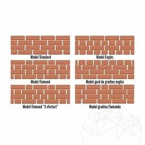 Caramida Aparenta Traditionala Deco Brick, 17 x 8 x 5 cm