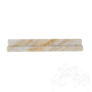 Bagheta M17 Marmura Arabescato Oro, 4.8 x 30.5 cm