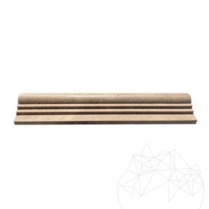 Bagheta M7 Travertin Noce, 2.5 x 6 x 30.5 cm