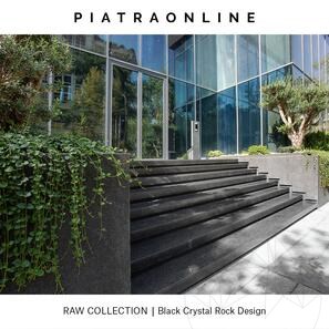 Гранитная плита Black Crystal Rock Design 3 см