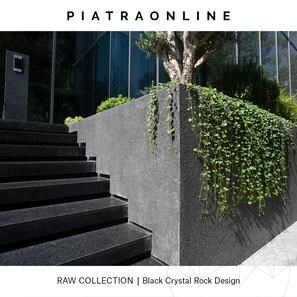 Гранитная плита Black Crystal Rock Design 3 см