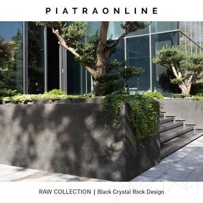 Гранитная плита Black Crystal Rock Design 3 см