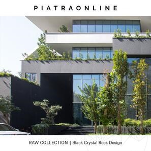 Гранитная плита Black Crystal Rock Design 3 см