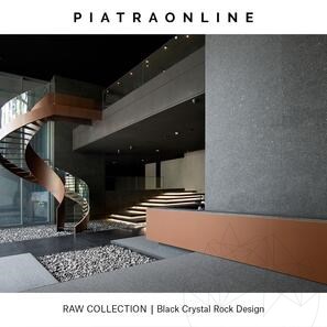 Гранитная плита Black Crystal Rock Design 3 см