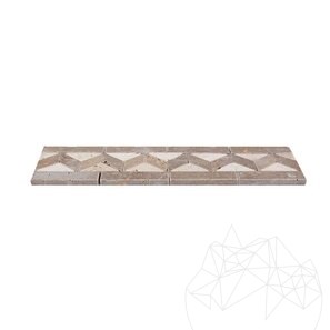 Bordura B8 Travertin Noce si Classic, 9 x 30.5 cm