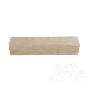 Bordura Travertin Classic Cross Cut, 10 x 10 x 50 cm (Bizot 2 cm 1L)