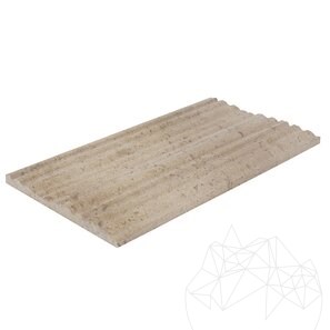 Travertin Latte PREMIUM Rizat, 15 cm x LL