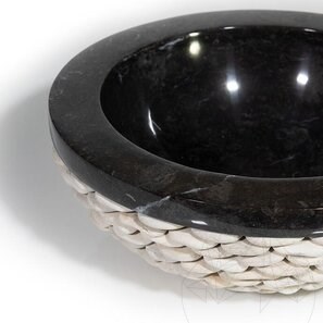 Раковина Matia, черный мрамор Pebbles