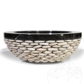 Раковина Matia, черный мрамор Pebbles
