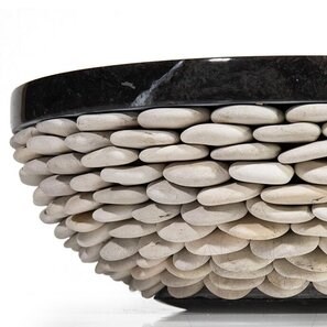 Раковина Matia, черный мрамор Pebbles