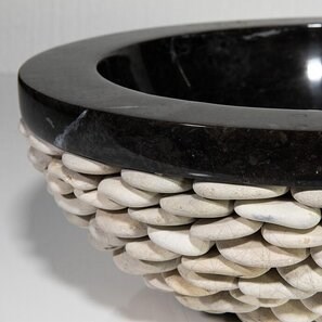 Раковина Matia, черный мрамор Pebbles