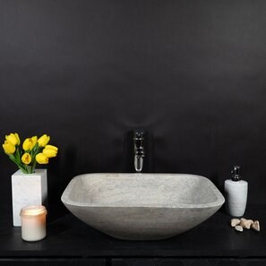 Раковина Matia Travertine Silver BRTA, 50 x 40 x 13 см