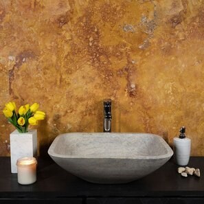 Раковина Matia Travertine Silver BRTA, 50 x 40 x 13 см