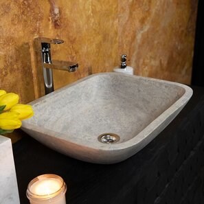 Раковина Matia Travertine Silver BRTA, 50 x 40 x 13 см