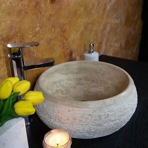 Раковина Matia travertine Classic RS-24, 42 x 15 см