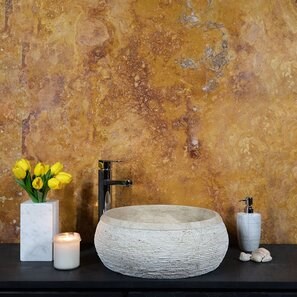Раковина Matia travertine Classic RS-24, 42 x 15 см