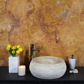 Раковина Matia travertine Classic RS-24, 42 x 15 см