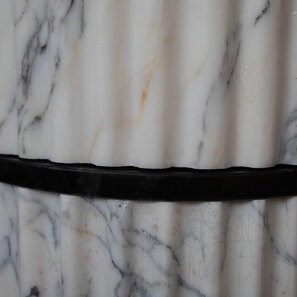 Раковина Tao Arabescato Ribbed, 42 x 85 см