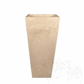 Раковина Tao Travertine Classic BAYK, 42 x 42 x 82 см