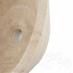 Раковина Matia travertine Classic RS-8, 42 x 15 см