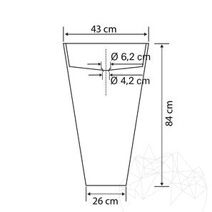 Раковина Tao из травертина классическая SP-19, 42 x 82 см