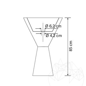 Раковина Tao Antros - светлый мрамор Emperador, 50 x 85 см