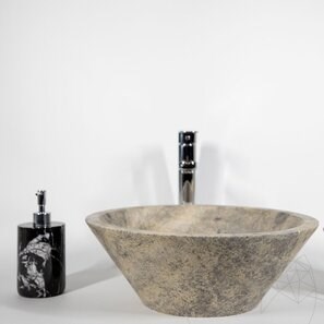 Диспенсер для жидкого мыла из мрамора Nero, 19,5 x 8,5 см