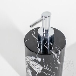 Диспенсер для жидкого мыла из мрамора Nero, 19,5 x 8,5 см