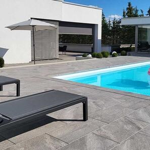 Piatra Sinterizata L'ALTRA PIETRA Etna Dark Grey, 40 X 80 X 2 cm, R11 - Antiderapanta pt exterior