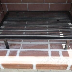 Gratar Gradina Mediteraneo Mic (Carbune/Lemn, 100x60x210 cm, 650 kg, piatra naturala Rhodos, caramida)