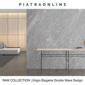 Мраморная плита Grigio Elegante с двойной волной 2 см