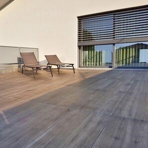 Piatra Sinterizata L'ALTRA PIETRA Harena Holz Marrone, 40 X 120 X 2 cm, R11 - Antiderapanta pt exterior