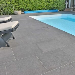 Piatra Sinterizata L'ALTRA PIETRA Colosseo Basalt Grau, 60 X 60 X 2 cm, R11 - Antiderapanta pt exterior
