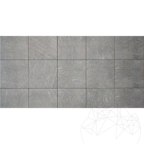 Piatra Sinterizata L'ALTRA PIETRA Colosseo Silvergrau, 60 X 60 X 2 cm, R11 - Antiderapanta pt exterior