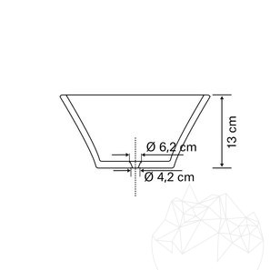 Раковина Matia Travertine Classic BRTA, 50 x 40 x 13 см