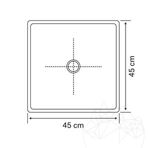Раковина Arco, мрамор Cappucino SS-30, 45 x 45 x 12 см
