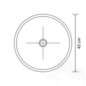 Раковина из мрамора Matia Ceppo Grey RS-24